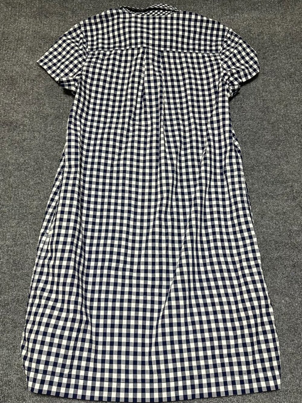 Vineyard Vines Navy Blue Gingham Sleeveless Dress - Size 4 Pockets Preppy - Picture 2 of 5